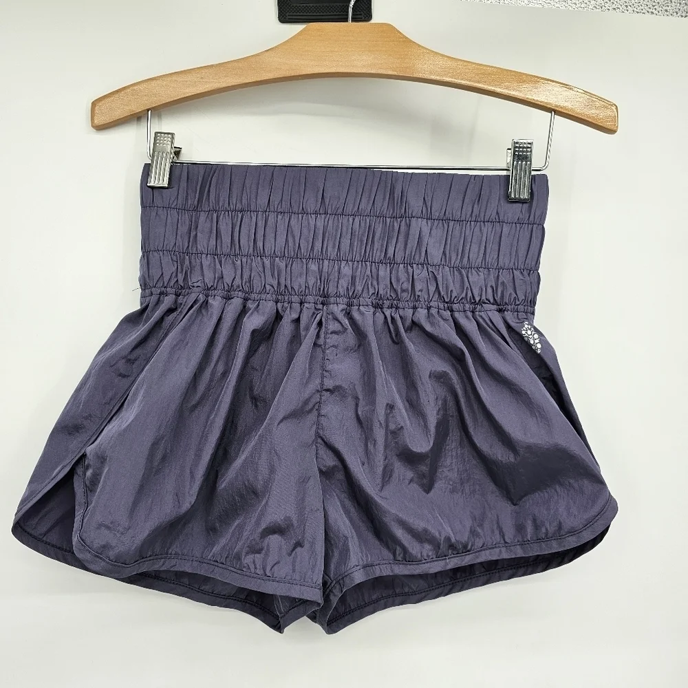 Free People Movement Shorts The Way Home Navy Quick Dry Womens Small - Picture 2 of 8